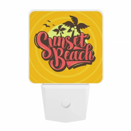 Night Light, A Sunset Beach Logo With A Palm Tree. -Acrylic Night Light Shop 0008e5dc5f2c41639415b5171e6a0fc0834891b7