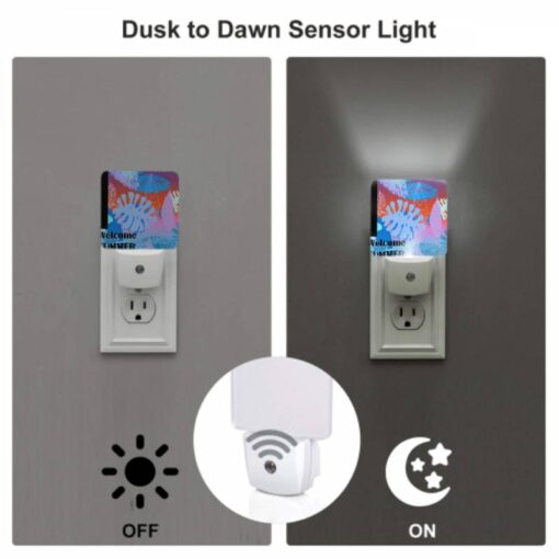 Night Light, A Colorful Image Of A Tropical Forest With The Words "welcome Summer" Written In The Bottom Right Corner. -Acrylic Night Light Shop 002294d4d0990c2b700e1c1a506cd9cc8b4f0cae
