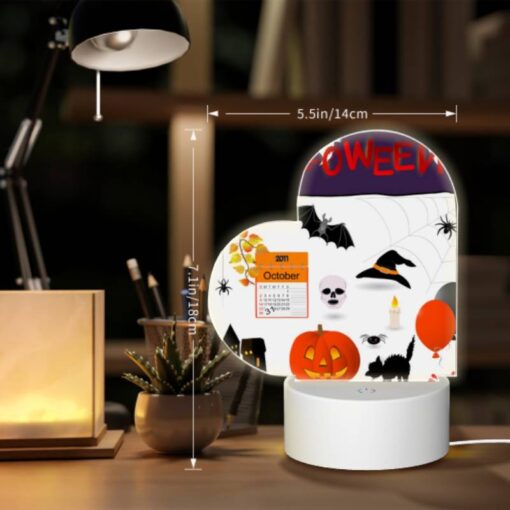 Love Acrylic Night Light, A Calendar With A Halloween Theme. -Acrylic Night Light Shop 00926885c0f82a20ac633617f9f6dbe2bf5b830c
