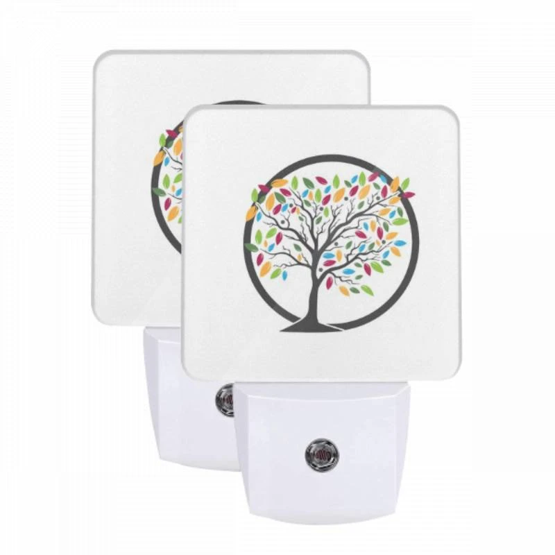 Night Light Set of 2, A colorful tree with leaves in different colors. Night Light Set Of 2, A Colorful Tree With Leaves In Different Colors. -Acrylic Night Light Shop 00a0fe1c5f236c3ded9c951f64794150227c6a74