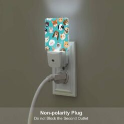 Night Light Set Of 2, A Collection Of Cute Cat And Dog Faces. -Acrylic Night Light Shop 00ecb1e92adb76c06dca9b702f239edcc82fb2f1