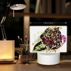Rectangular Acrylic Night Light, A Colorful And Abstract Design Of A Face. -Acrylic Night Light Shop 014fbe8a2dd2a9c0dcf64a164af34ffdca2e552d