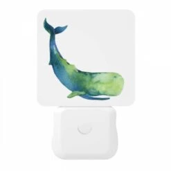 Night Light, A Blue And Green Whale Is Laying On The Ocean Floor. -Acrylic Night Light Shop 01608b89f73ed67cbfd330bcd5febfbc9e11998f