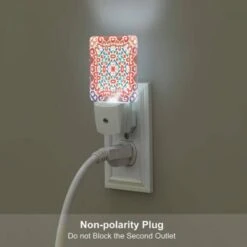 Night Light Set Of 2, A Colorful And Intricate Design On A Piece Of Fabric. 4 Night Light Set Of 2, A Colorful And Intricate Design On A Piece Of Fabric. -Acrylic Night Light Shop 0163687a1a6943a12ee8cce9cd67b4889ac1ca96