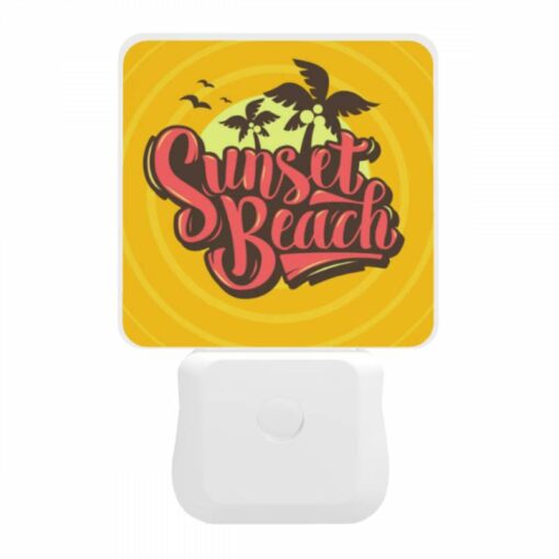 Night Light, A Sunset Beach Logo With A Palm Tree. -Acrylic Night Light Shop 016ce8e3a663dce007a576507e5b68cbea3ea7bb