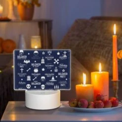 Rectangular Acrylic Night Light, A Collection Of Halloween Party Elements. -Acrylic Night Light Shop 018c1b92332e658fec3b039feb054e26383e8b64