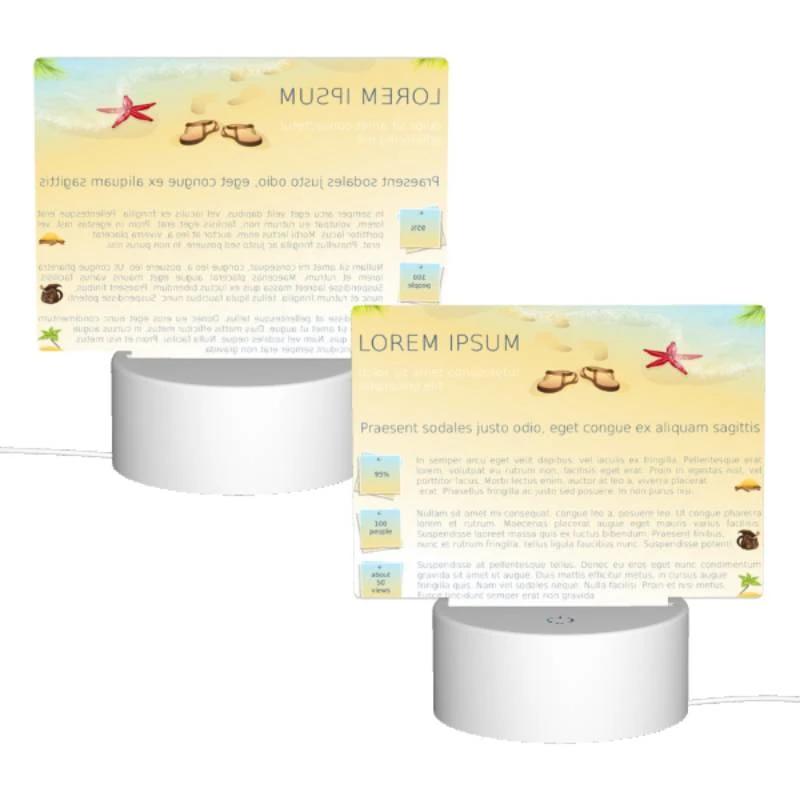 Rectangular Acrylic Night Light, A colorful poster with a beach theme and a starfish on it. Rectangular Acrylic Night Light, A Colorful Poster With A Beach Theme And A Starfish On It. -Acrylic Night Light Shop 01d6568074a9f5aad153e36877fd6d698c7663bc