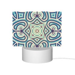 Rectangular Acrylic Night Light, A Blue And White Patterned Design. -Acrylic Night Light Shop 0209133a427ef72534ba39b44c8bc50b195958e9