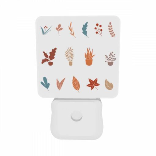 Night Light Set Of 2, A Collection Of Different Types Of Plants In Pots. -Acrylic Night Light Shop 0235edb7c2365fb91d5287be77557c4f251a75ff
