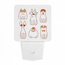 Night Light, A Collection Of Cartoon Cats Wearing Sunglasses And Hats. -Acrylic Night Light Shop 025de31426d047cdc13ebf82153897f14afbe3c8