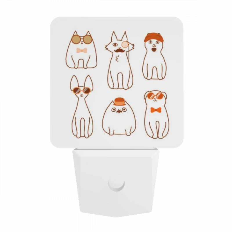 Night Light, A collection of cartoon cats wearing sunglasses and hats. Night Light, A Collection Of Cartoon Cats Wearing Sunglasses And Hats. -Acrylic Night Light Shop 025de31426d047cdc13ebf82153897f14afbe3c8