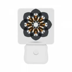 Night Light Set Of 2, A Black And White Flower With Orange And White Accents. 8 Night Light Set Of 2, A Black And White Flower With Orange And White Accents. -Acrylic Night Light Shop 03136b1599f0fbfea7150c726dfb41368d55dcb4