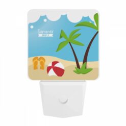 Night Light, A Beach Scene With A Red And White Ball -Acrylic Night Light Shop 03718119db093c083637e5f1609ca0cc7ab654bb