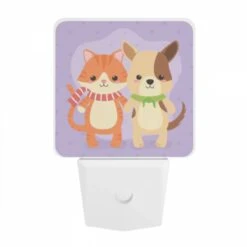 Night Light, Two Cute Cartoon Cats Standing Next To Each Other. 7 Night Light, Two Cute Cartoon Cats Standing Next To Each Other. -Acrylic Night Light Shop 03ede972b7ce2fa1ab8b5538346d76d7a7eb8cd8