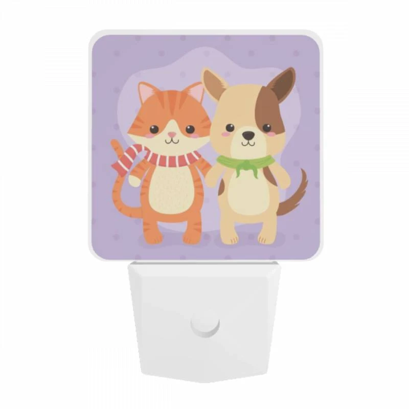 Night Light, Two cute cartoon cats standing next to each other. Night Light, Two Cute Cartoon Cats Standing Next To Each Other. -Acrylic Night Light Shop 03ede972b7ce2fa1ab8b5538346d76d7a7eb8cd8