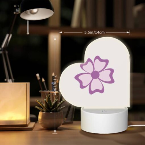 Love Acrylic Night Light, A Pink Flower With Purple Petals. -Acrylic Night Light Shop 0410cda7b2d6dbb9a04287e72bc19d8dfe506ec8