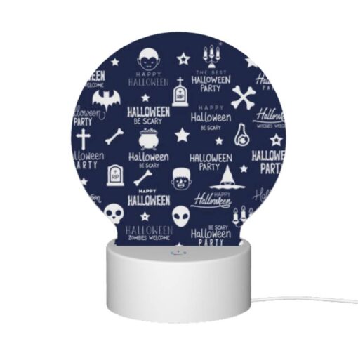 Round Acrylic Night Light, A Collection Of Halloween Party Elements. -Acrylic Night Light Shop 0417754595a549a7861dce1e3a601d6a434a233e