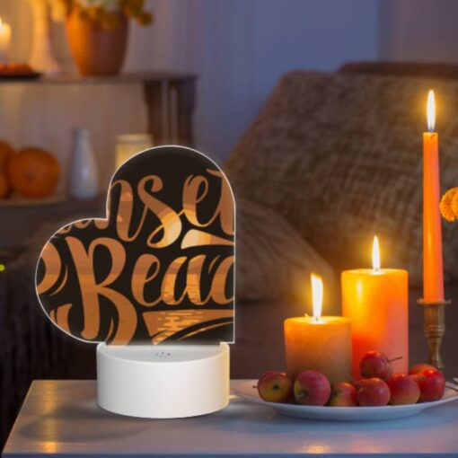 Love Acrylic Night Light, A Sunset Beach Sign With A Boat On It. -Acrylic Night Light Shop 043adc71642485b32d97643ae97dc3fc3aa73740