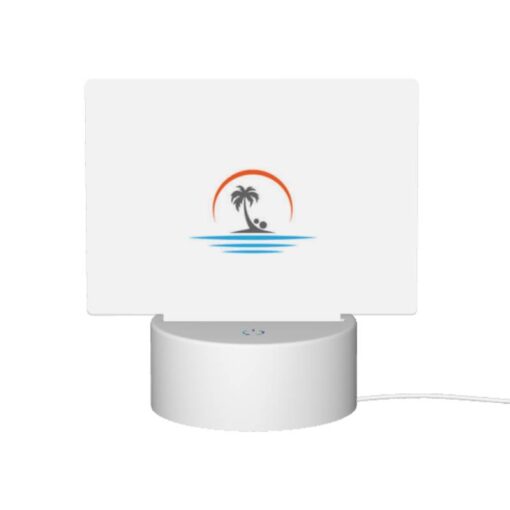 Rectangular Acrylic Night Light, A Sunset With A Palm Tree On A Beach. -Acrylic Night Light Shop 047dcfb1e4e60285cbd63e73bc37ff12c095e525