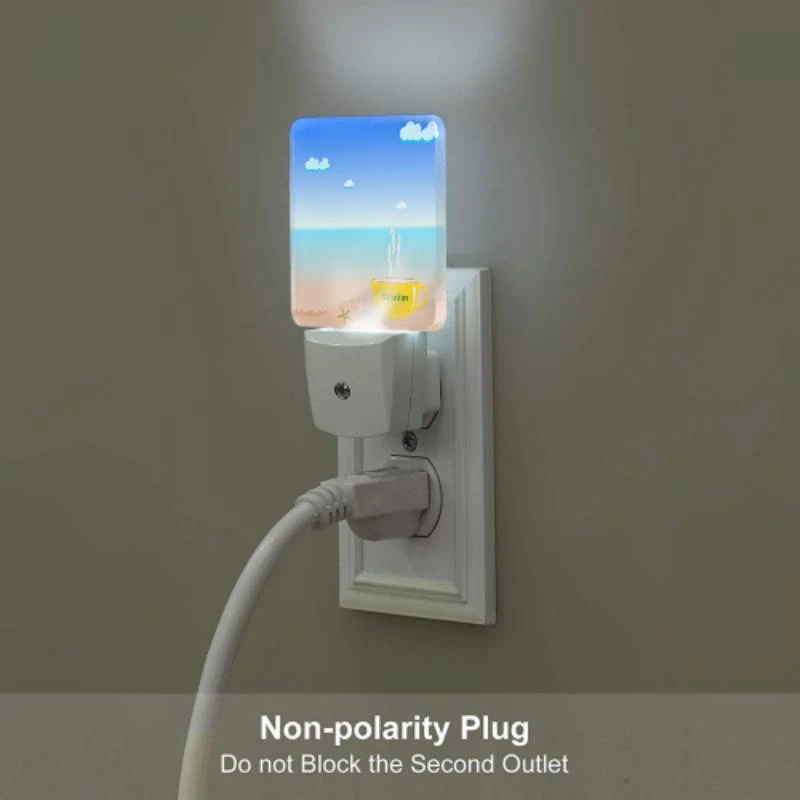 Night Light Set of 2, A cup of coffee with a beach scene in the background. Night Light Set Of 2, A Cup Of Coffee With A Beach Scene In The Background. -Acrylic Night Light Shop 052f58b9a219e7ee4caf019ac3f507e1dad7f076