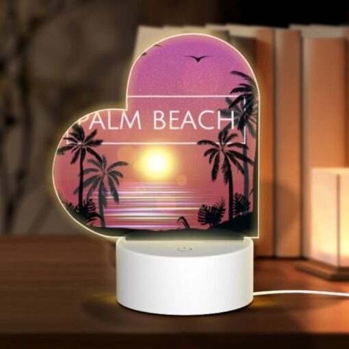 Love Acrylic Night Light, A Sunset Over The Ocean With A Beach Scene. -Acrylic Night Light Shop 056ecf35d1ccdcd3e753b0a813f5209bb939c78b