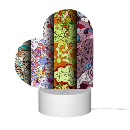 Love Acrylic Night Light, Four Different Colored Paintings Of Leaves. -Acrylic Night Light Shop 05e2a3e994eec7c0dc39bf02027795831147fd4e