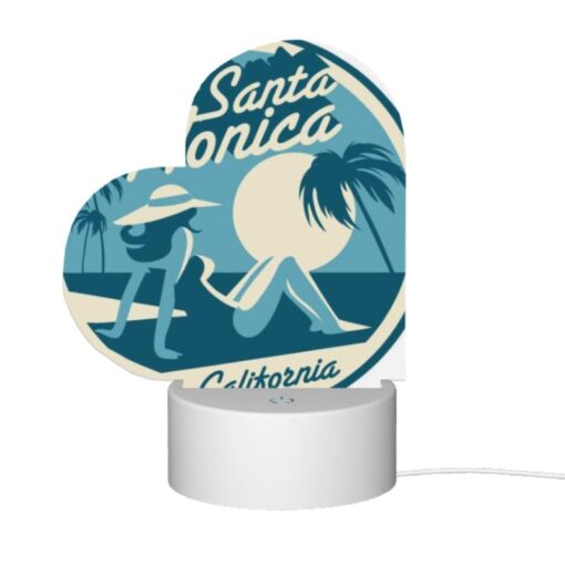 Love Acrylic Night Light, A Woman In A Hat Is Sitting On A Beach. -Acrylic Night Light Shop 061aaea2370be7992c3971146b63cb08c965fe68
