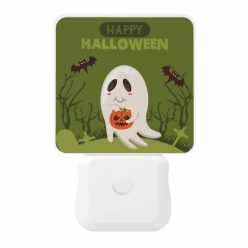 Night Light, A Cartoon Ghost Holding A Pumpkin. -Acrylic Night Light Shop 065c1710504165f1a9994a434dd26de19ebbaadc