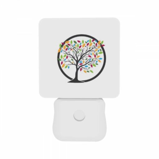 Night Light Set Of 2, A Colorful Tree With Leaves In Different Colors. -Acrylic Night Light Shop 07098cc2a51d52142b14205ae9e4129a0cf32861