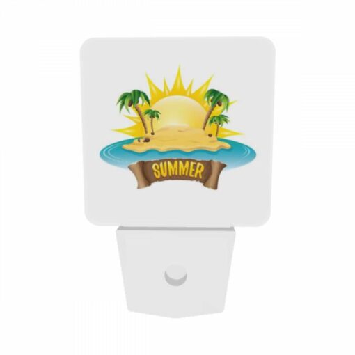 Night Light Set Of 2, A Sunny Beach With A Palm Tree Logo. -Acrylic Night Light Shop 072c061da0f3c5fa47e60c6fddf3cf102e426a85