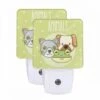Night Light Set Of 2, A Cartoon Of A Dog