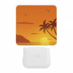 Night Light, A Sunset With A Palm Tree And Birds In The Background. -Acrylic Night Light Shop 0781c417e03a0cfdbe47a4ac53bbfeaa5037b381