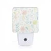 Night Light, A Colorful Flower Pattern With Yellow