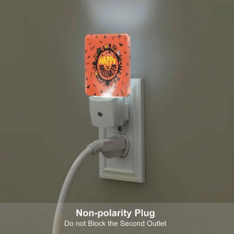 Night Light Set of 2, A round orange sign with a happy halloween message. Night Light Set Of 2, A Round Orange Sign With A Happy Halloween Message. -Acrylic Night Light Shop 07c8d8a229adedd0aa10a523a341a9afe638e35c