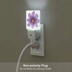 Night Light Set Of 2, A Purple Flower With An Orange Center. -Acrylic Night Light Shop 07eee42518df0b09954c02bd402a192ae161b49e