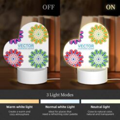 Love Acrylic Night Light, A Set Of Six Colorful Flower Designs. -Acrylic Night Light Shop 0833e856248091fb76503d049930da430c089180