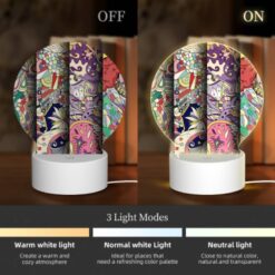 Round Acrylic Night Light, Three Colorful Designs Are Displayed On A Single Sheet Of Paper. -Acrylic Night Light Shop 08e48d6778b815d0690ac4c80a9786382f311ce9