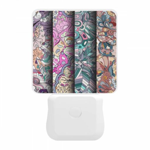 Night Light, Three Colorful Designs Are Displayed On A Wall. -Acrylic Night Light Shop 08eab76ad740b901432f2459d3d2f0dc32f47546