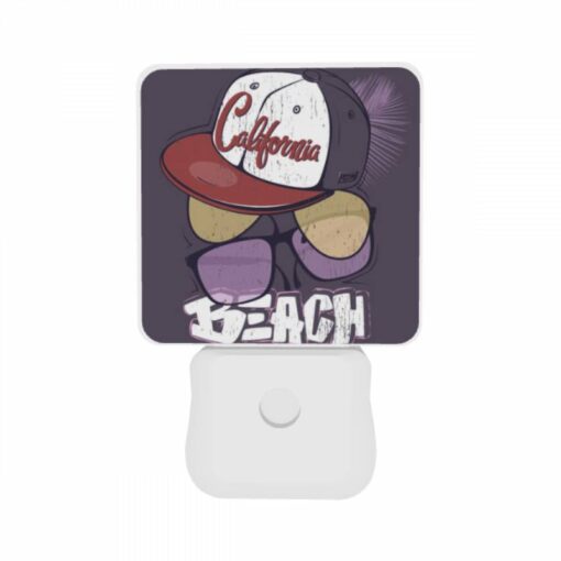 Night Light Set Of 2, A California Hat With Sunglasses On Top. -Acrylic Night Light Shop 08f7b8c5799b1bec29aad7bf27cf7404c258f5ee