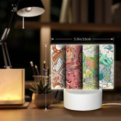 Rectangular Acrylic Night Light, Three Different Colored Paintings Of A Leaf. -Acrylic Night Light Shop 09024859f9b1a19b2e99175de479423ee8a1b0e7