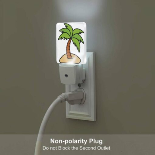 Night Light, A Cartoon Drawing Of A Palm Tree On A Sandy Beach. -Acrylic Night Light Shop 093fc03a23015cbe9e7923cb5147a68437fd3ff4