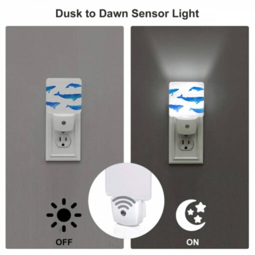Night Light Set Of 2, A Collection Of Blue Whale Illustrations. -Acrylic Night Light Shop 09ae5599f0924179073b3dee7e53d33e306b08e9