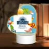Love Acrylic Night Light, A Colorful Beach Sign With A Sun And Palm Trees.