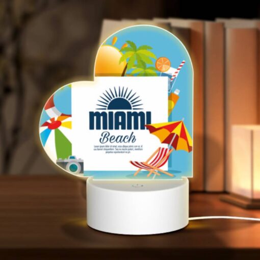 Love Acrylic Night Light, A Colorful Beach Sign With A Sun And Palm Trees. -Acrylic Night Light Shop 09ef648b204782fc9ad95a7e9ee07c1187d93bb3