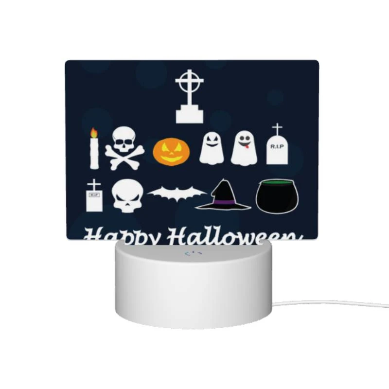 Rectangular Acrylic Night Light, A collection of Halloween symbols and decorations. Rectangular Acrylic Night Light, A Collection Of Halloween Symbols And Decorations. -Acrylic Night Light Shop 0a1774e7b57797e3649f7e96d7bc4559cefa14d7