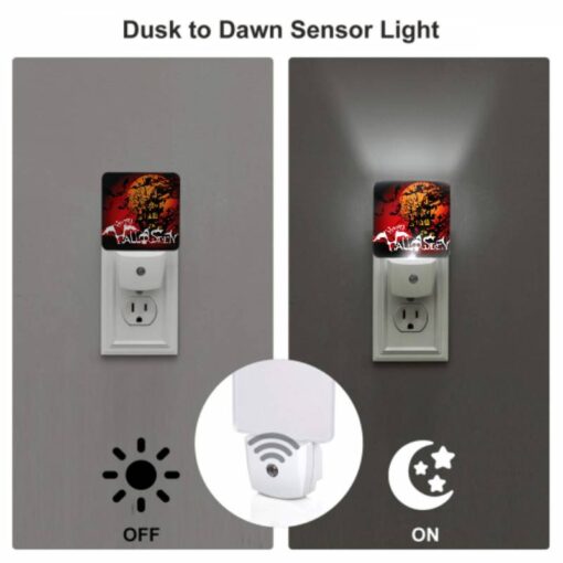 Night Light Set Of 2, A Halloween Poster With A Castle And Bats. -Acrylic Night Light Shop 0a4af24750b666be94e73d42d50800646ecf5777
