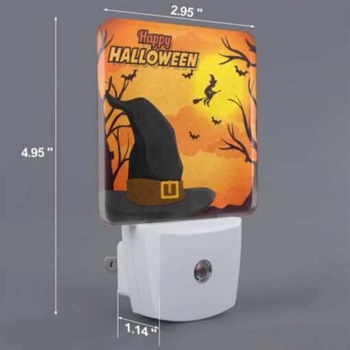 Night Light, A Witch's Hat With A Broomstick Flying Through The Air. -Acrylic Night Light Shop 0ad4e1e952921062f56984ea94aebc45e9c848ba