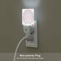 Night Light Set Of 2, A Colorful Flower Design With A Pink And Blue Color Scheme. -Acrylic Night Light Shop 0be4002dfba20f9f3aa5f38791dc63a584c7ce13