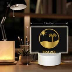 Rectangular Acrylic Night Light, A Logo For A Travel Company. -Acrylic Night Light Shop 0d889ce338efb60de85f770a920bd81c9ff957bf