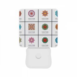 Night Light Set Of 2, A Collection Of Different Colored Geometric Shapes. -Acrylic Night Light Shop 0d8bbfc6a04d006b23eca966de47a5016d032788